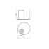 ΚΡΕΜΑΣΤΟ ΦΩΤΙΣΤΙΚΟ LED 40,5W 3000K (ΘΕΡΜΟ ΦΩΣ) 3568lm DALI  BRONZE ORBIT 01-1711-DALI REDO