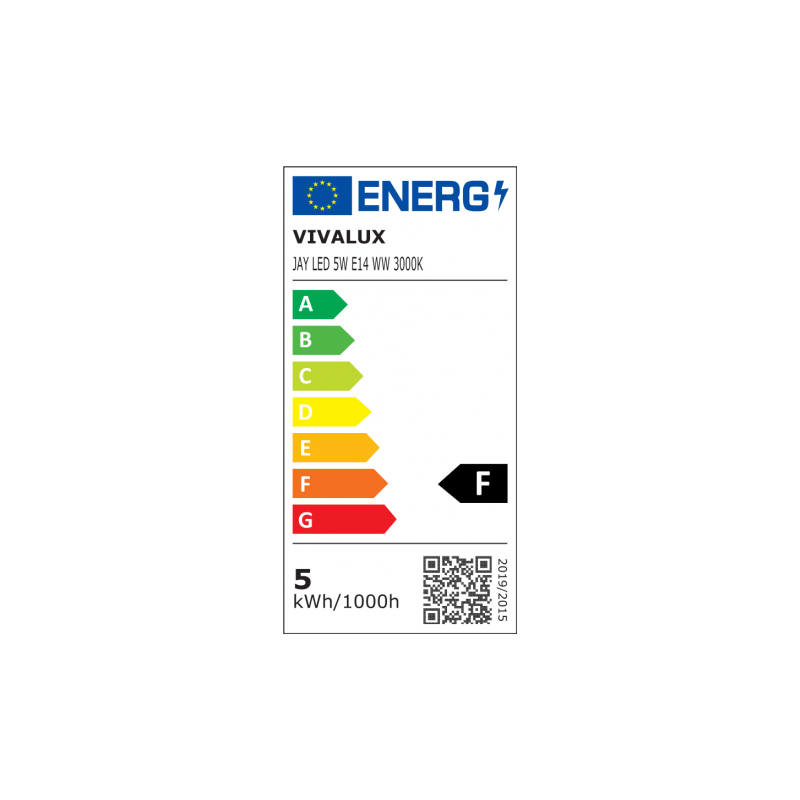 Λαμπτήρας LED E14 mini 5W 3000K (ΘΕΡΜΟ) 500Lm