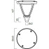 Φωτιστικό κορυφής LED 45W 3000K (Θερμό Φως) 4540Lm IP65 ANTHRACITE MACAO TOWN