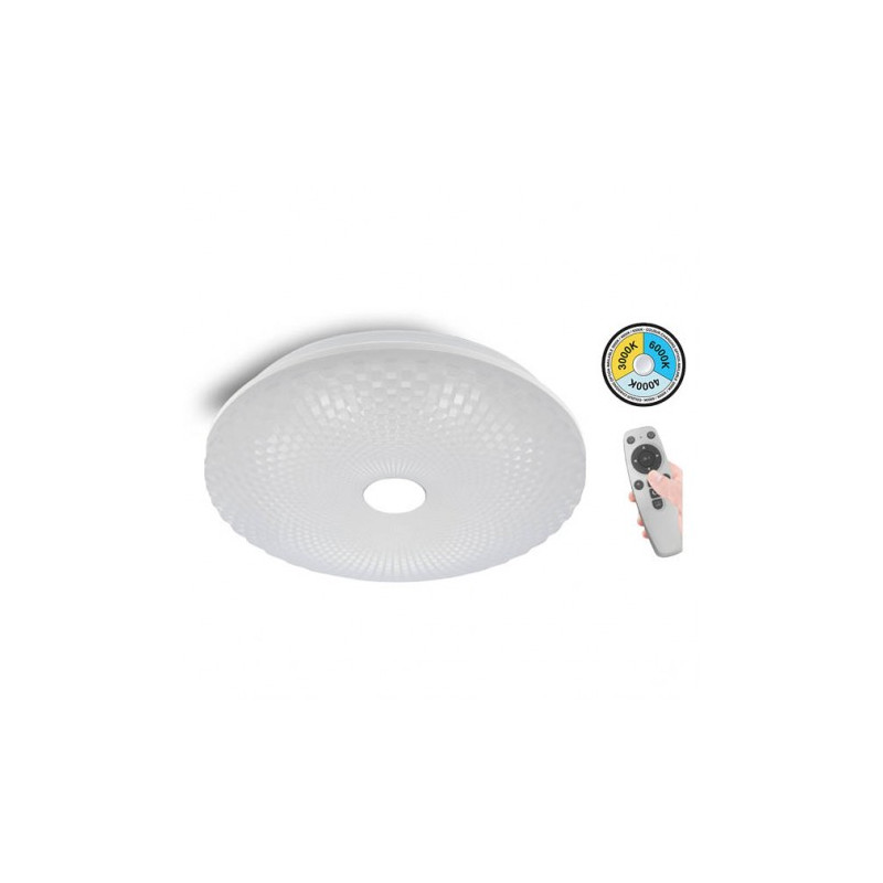 ΠΛΑΦΟΝΙΕΡΑ ΟΡΟΦΗΣ LED PEARL DIMMABLE-F35 52W 3xCCT ΜΕ ΑΣΥΡΜΑΤΟ ΧΕΙΡΙΣΤΗΡΙΟ ΥΠΕΡΥΘΡΩΝ 3xCCT 2024640 VITO