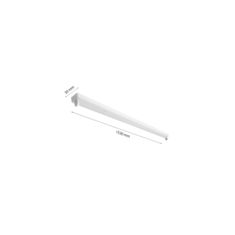 Σκαφάκι διπλό για 1 λάμπα Τ8 LED 150cm SINGLE ENDED