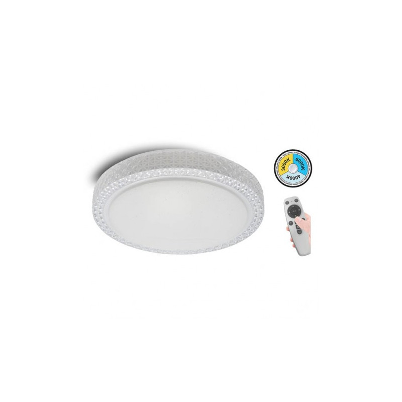 ΠΛΑΦΟΝΙΕΡΑ ΟΡΟΦΗΣ LED NOTILUS DIMMABLE-RH35 48W 3xCCT ΜΕ ΑΣΥΡΜΑΤΟ ΧΕΙΡΙΣΤΗΡΙΟ ΥΠΕΡΥΘΡΩΝ 3xCCT 2025430 VITO