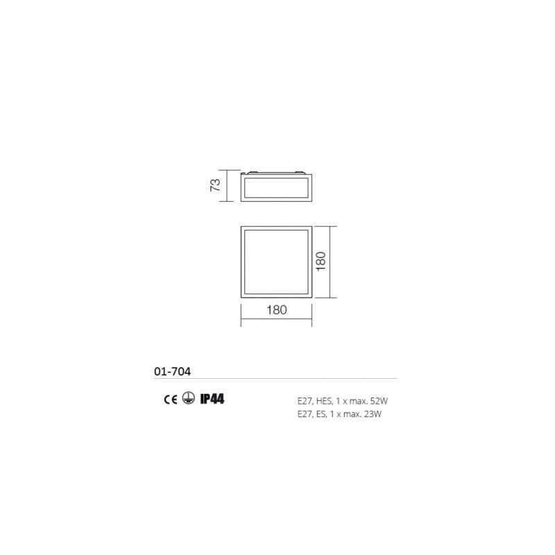 ΦΩΤΙΣΤΙΚΟ ΜΠΑΝΙΟΥ E27 1x13W led max  CHROME EGO 01-704 REDO