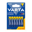 Μπαταρία Αλκαλική LR03 ΑΑΑ 1.5V 6 ΤΕΜ LONG LIFE POWER VARTA