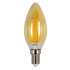 Λάμπα κεράκι LED Filament Amber E14 4W 2700K (ΘΕΡΜΟ) C35 360o 380Lm VIVA