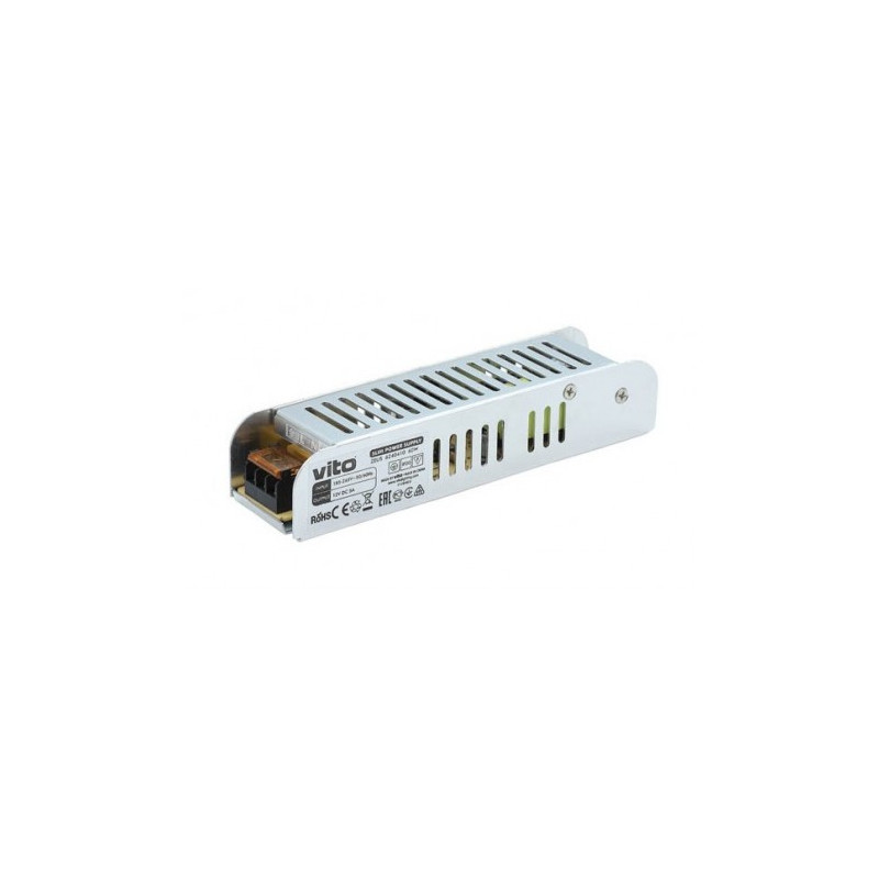 Τροφοδοτικό SLIM 60W 12V DC 5A IP20 6240410 VITO