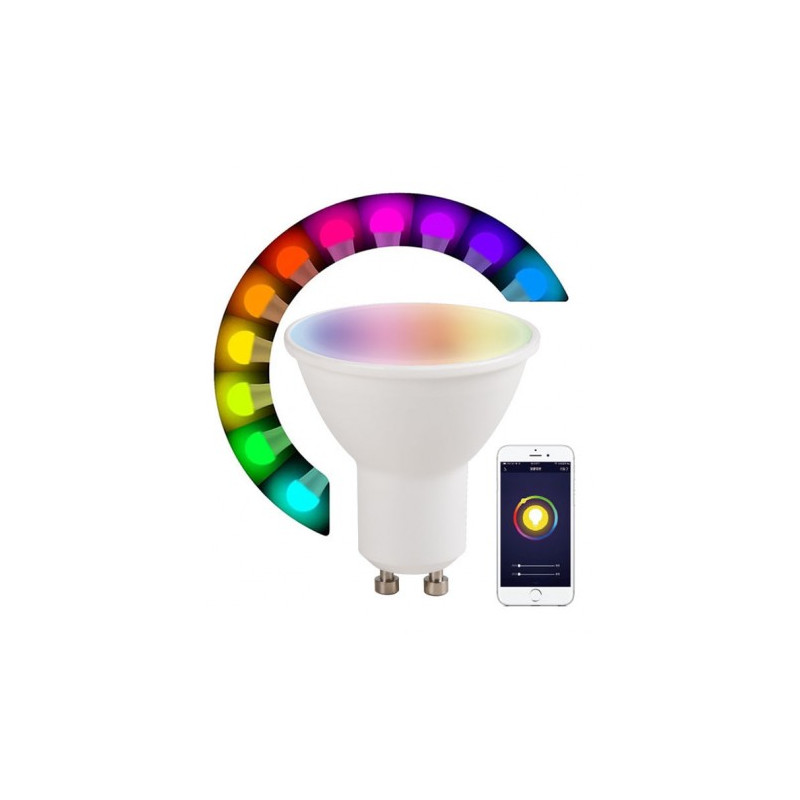 Λαμπτήρας LED RGB SMART WiFi GU10 5.5W 400Lm LIGHTEX