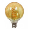 Λάμπα LED Γλόμπος Filament Amber E27 6W 2200K (ΘΕΡΜΟ) G95 360o 350Lm LIGHTEX