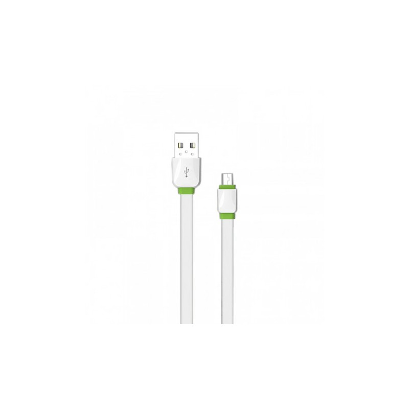 Καλώδιο δεδομένων Fast Charge 2.1A Micro USB 1m Λευκό 14449 MY-445 ΕΜΥ