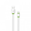 Καλώδιο δεδομένων Fast Charge 2.1A Micro USB 1m Λευκό 14449 MY-445 ΕΜΥ