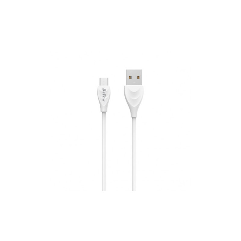 Καλώδιο δεδομένων Fast Charge 2A Micro USB 1m Λευκό 14126 DE24M DETECH