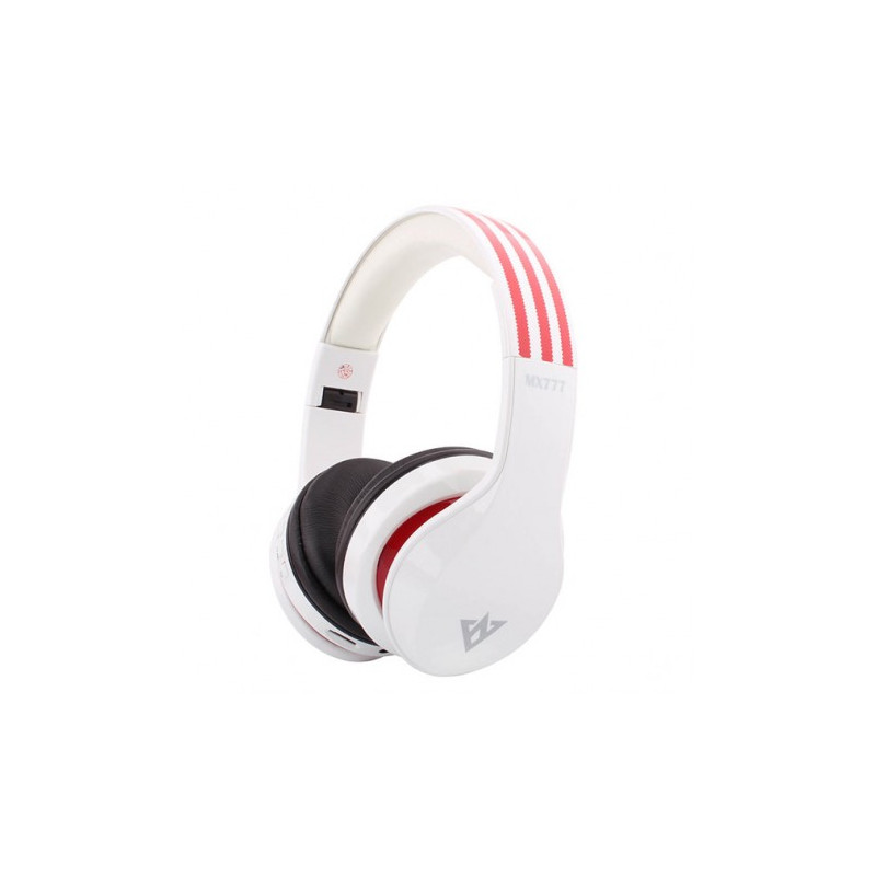 Bluetooth Ακουστικά HD με μικρόφωνο HIGH QUALITY MX-777 λευκά