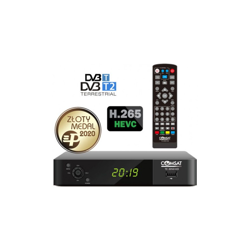 Ψηφιακός Δέκτης DVB-T2 Comsat TE2050HD H265 HEVC FULL HD DPM