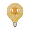 ΛΑΜΠΤΗΡΑΣ LED ΓΛΟΜΠΟΣ FILAMENT AMBER E27 6W 2700K (ΘΕΡΜΟ) 590Lm G95 220V VIVA