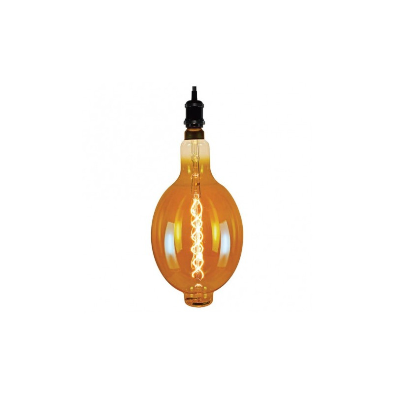 ΛΑΜΠΤΗΡΑΣ LED ΚΟΡΙΝΑ FILAMENT AMBER E27 8W 2200K (ΘΕΡΜΟ) 450Lm Φ180x385mm 220V VIVA