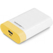 Power Bank Esperanza Graviton 4800mAh λευκό με κίτρινο