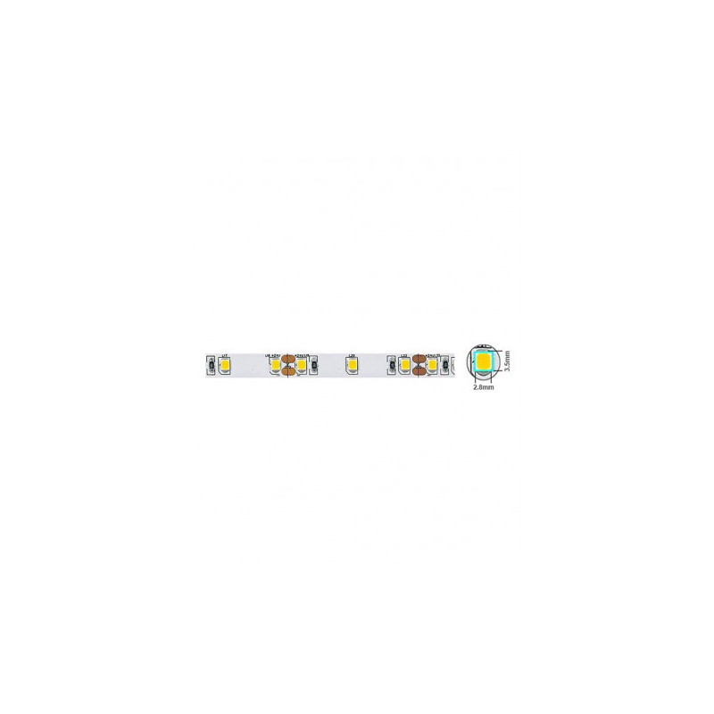 ΤΑΙΝΙΑ LED 2835 60CHIPS/m 3,6W/m 330Lm 3000K (ΘΕΡΜΟ ΦΩΣ) 12V IP20 5m ΣΕ ΡΟΛΟ 5530130 VITO