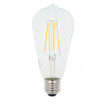 ΛΑΜΠΤΗΡΑΣ LED FILAMENT LEDISONE-2-ΔΙΑΦΑΝΟΣ ST64 8W 1000Lm E27 2700K (ΘΕΡΜΟ ΦΩΣ) 1514580 VITO