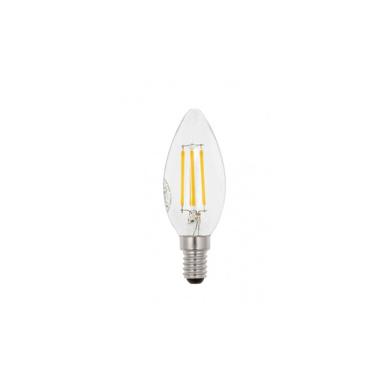 ΛΑΜΠΤΗΡΑΣ LED FILAMENT LEDISONE-2-ΔΙΑΦΑΝΟΣ C35 6W 726Lm E14 2700K (ΘΕΡΜΟ ΦΩΣ) 1518220 VITO