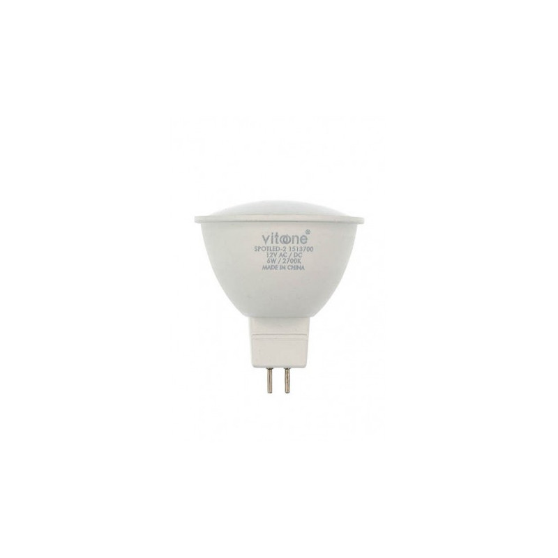 ΛΑΜΠΤΗΡΑΣ LED SPOTLED-2 GU5.3 MR16 6W 486Lm 2700K (ΘΕΡΜΟ ΦΩΣ) 12VDC  1513700 VITO